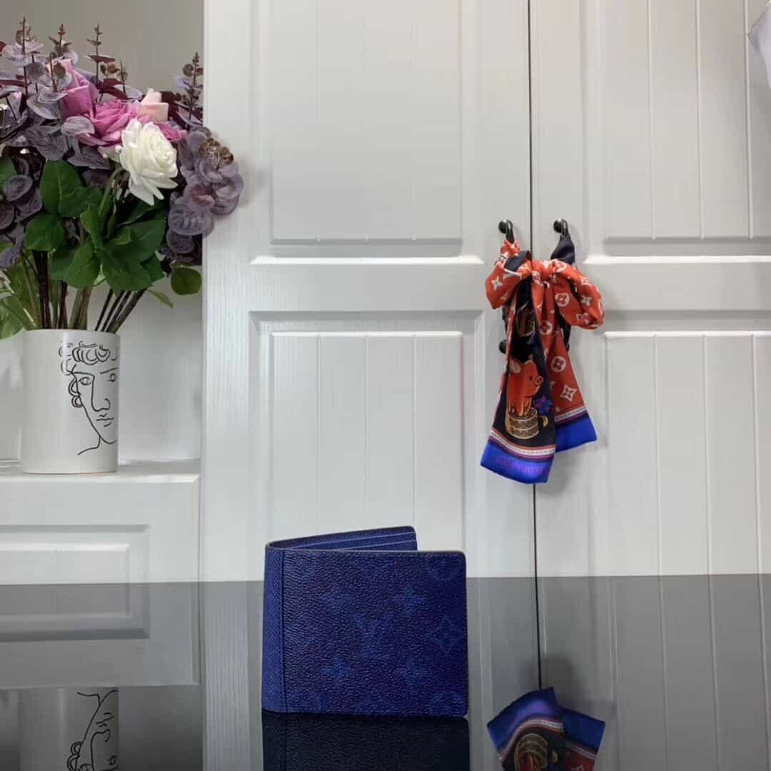 LOUIS VUITTON BLUE MULTIPLE WALLET
