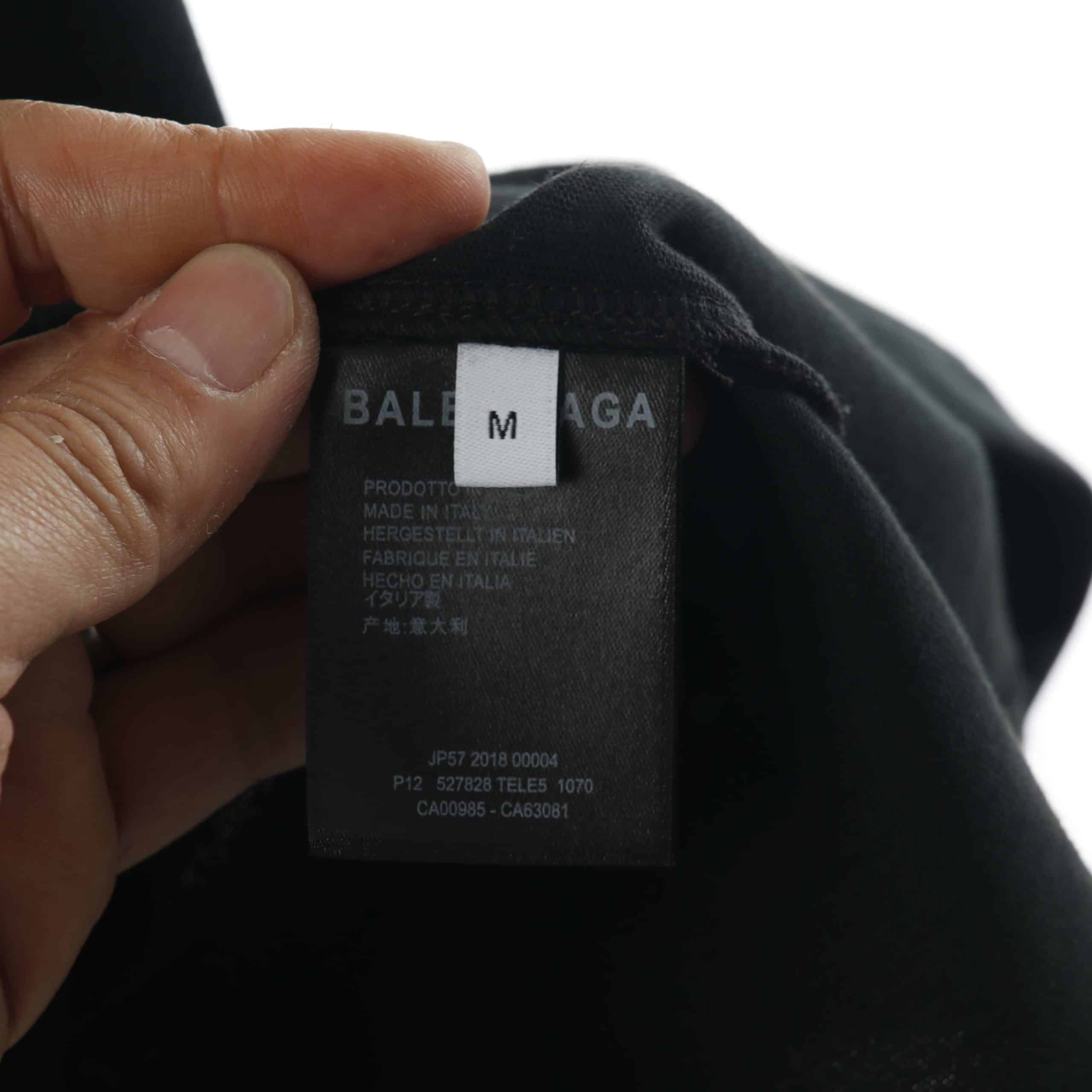 BALENCIAGA CHEST RED X PRINTEED T SHIRT