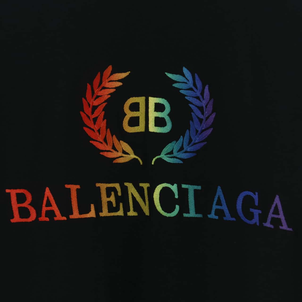 BALENCIAGA RAINBOW SHORT SLEEVE T SHIRT