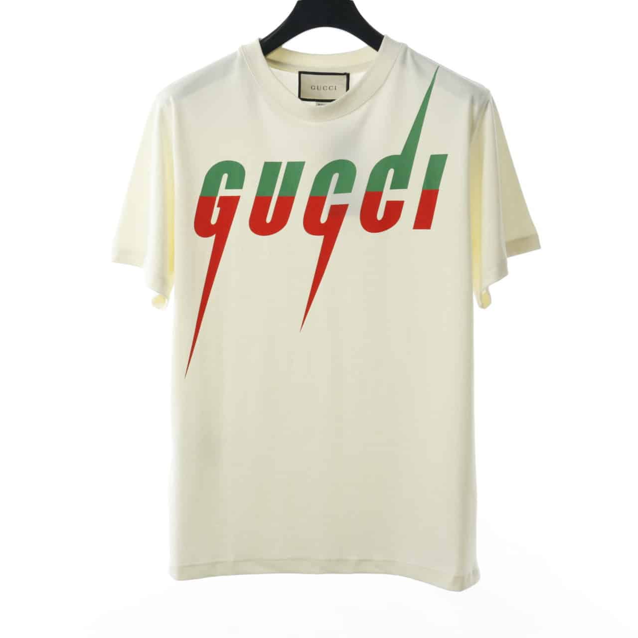 GUCCI 20SS LIGHTNING LOGO SHORT SLEEVE T SHIRT