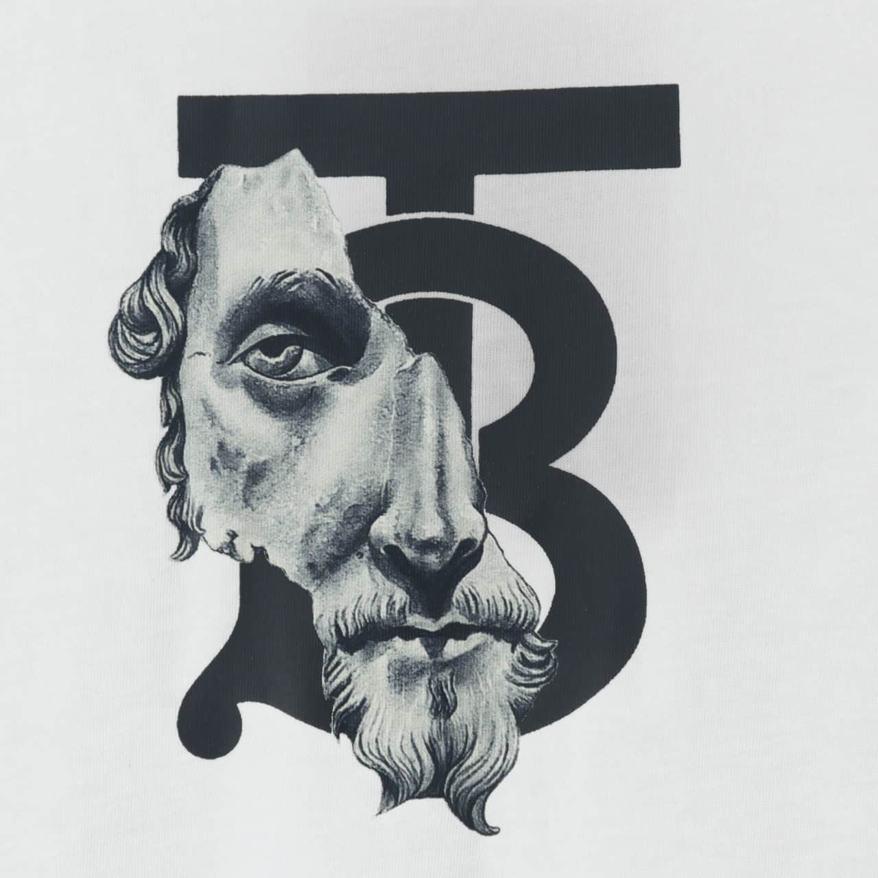 BALENCIAGA ANGEL PRINT CREW NECK T SHIRT