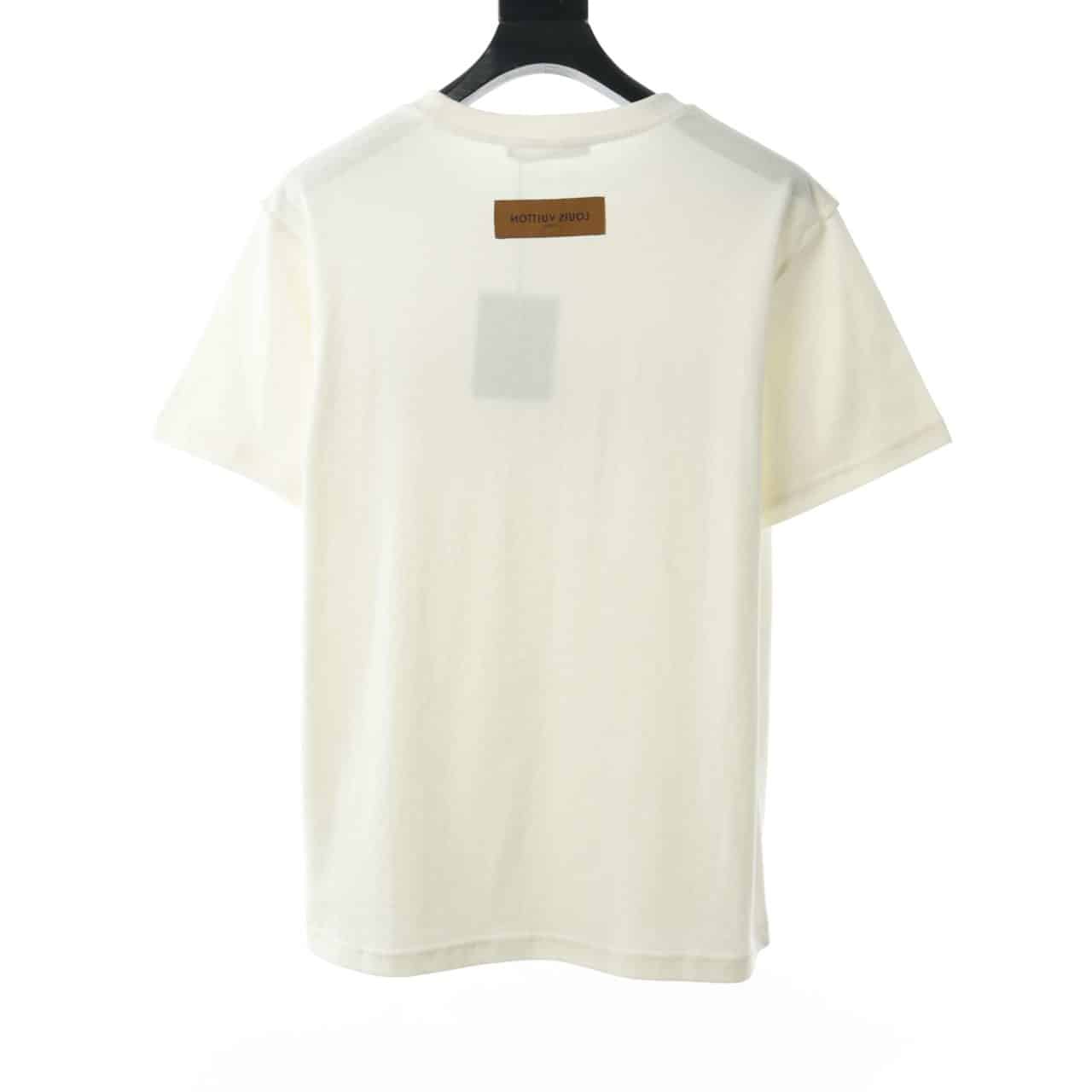 LOUIS VUITTON SIGNATURE EMBROIDERED LOGO T-SHIRT
