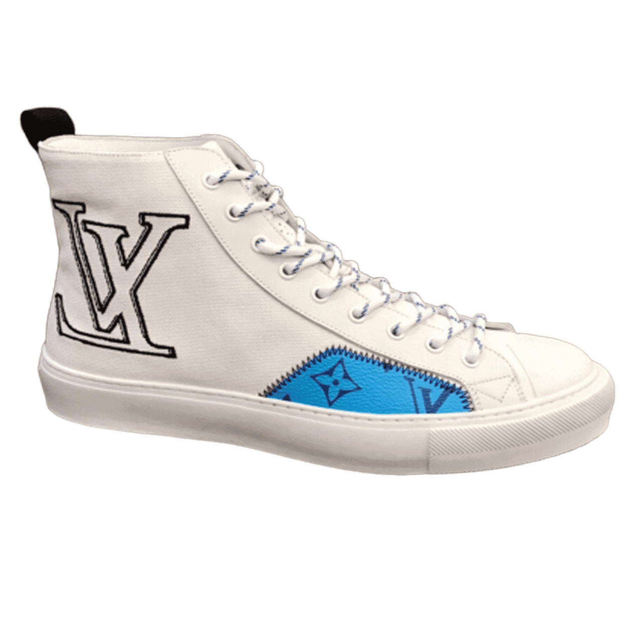 LOUIS VUITTON TATTOO HIGH TOP WHITE SNEAKER - LV76