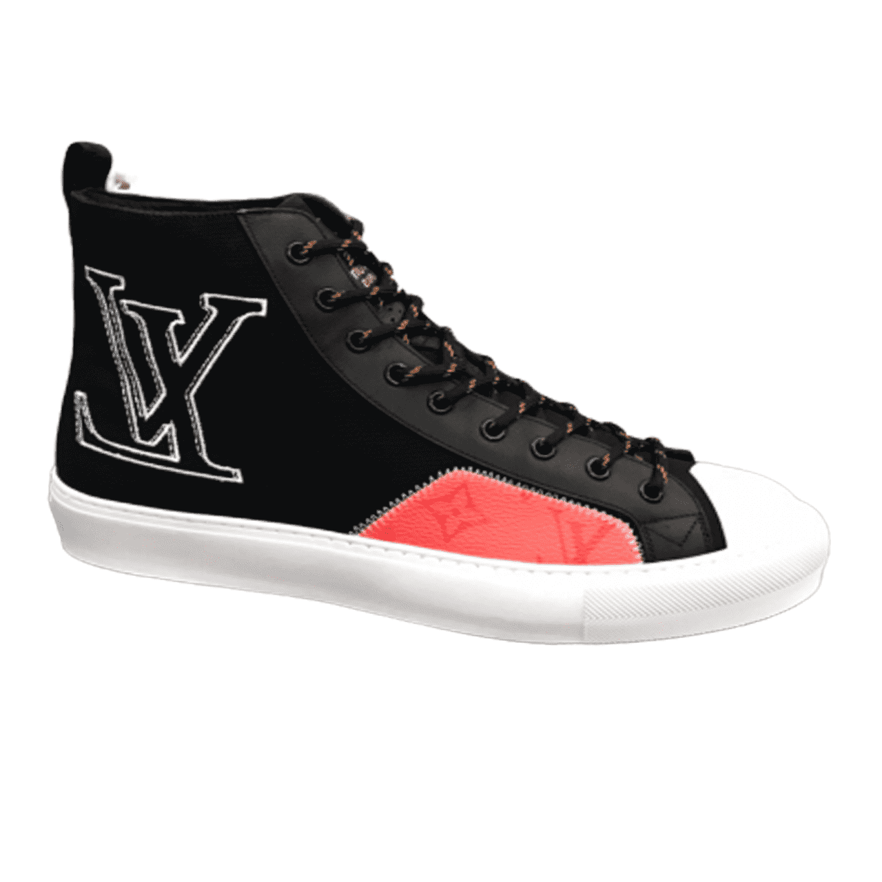 LOUIS VUITTON TATTOO HIGH TOP BLACK SNEAKER - LV77