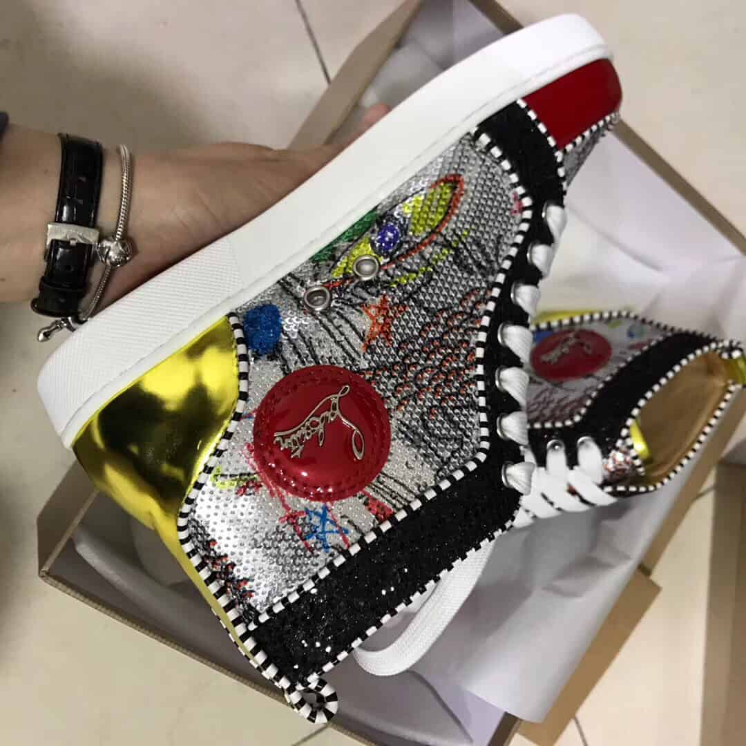 CHRISTIAN LOUBOUTIN HIGH TOP SNEAKER - CL68