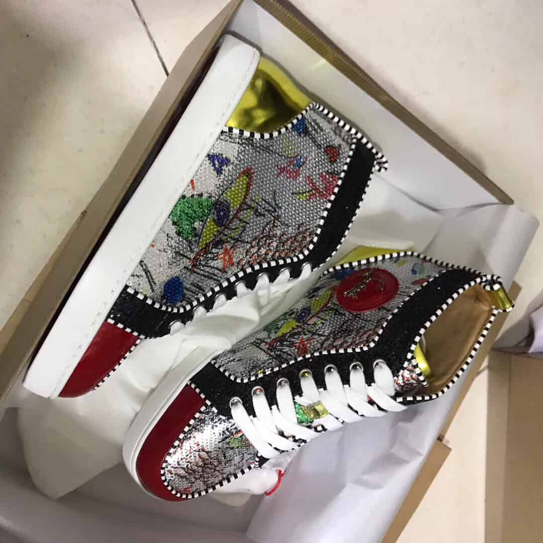 CHRISTIAN LOUBOUTIN HIGH TOP SNEAKER - CL68