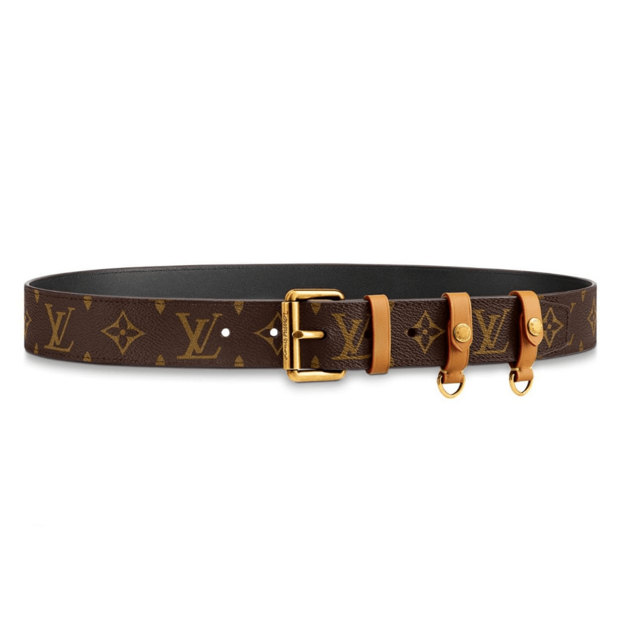 LOUIS VUITTON SIGNATURE BELT MONOGRAM 35MM BROWN - B112
