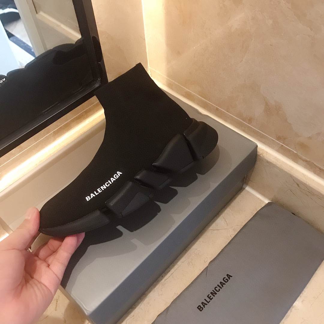 BALENCIAGA SPEED 2020 TRAINER TRIPLE BLACK - BB52