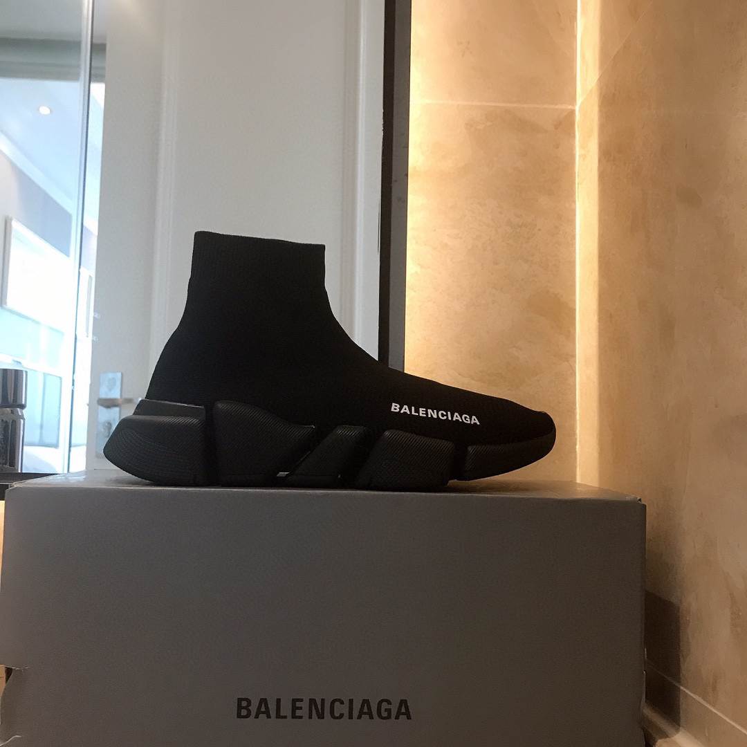 BALENCIAGA SPEED 2020 TRAINER TRIPLE BLACK - BB52