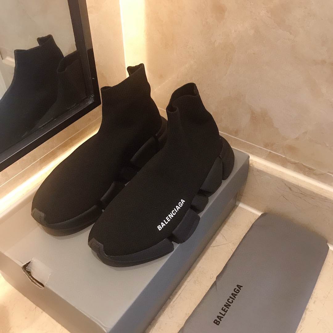 BALENCIAGA SPEED 2020 TRAINER TRIPLE BLACK - BB52