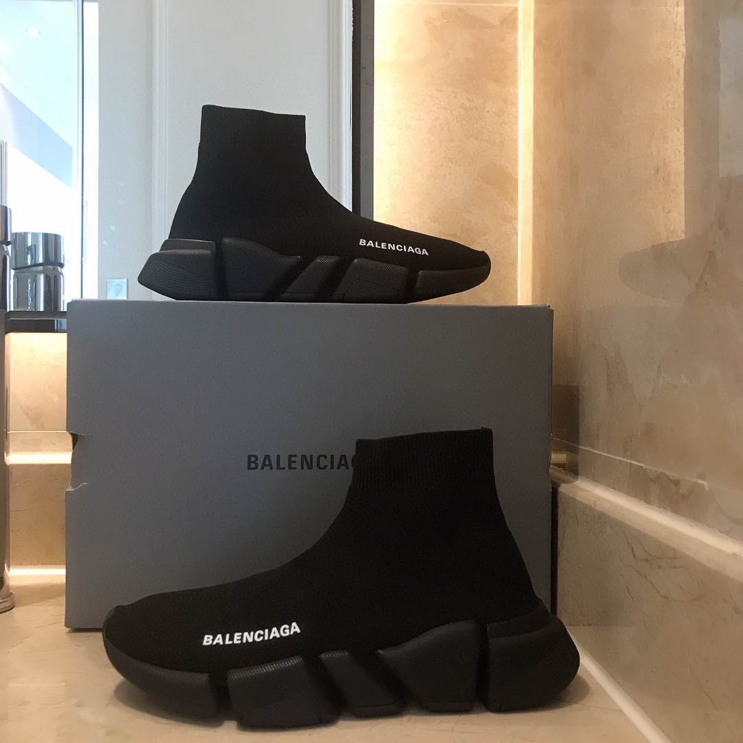 BALENCIAGA SPEED 2020 TRAINER TRIPLE BLACK - BB52