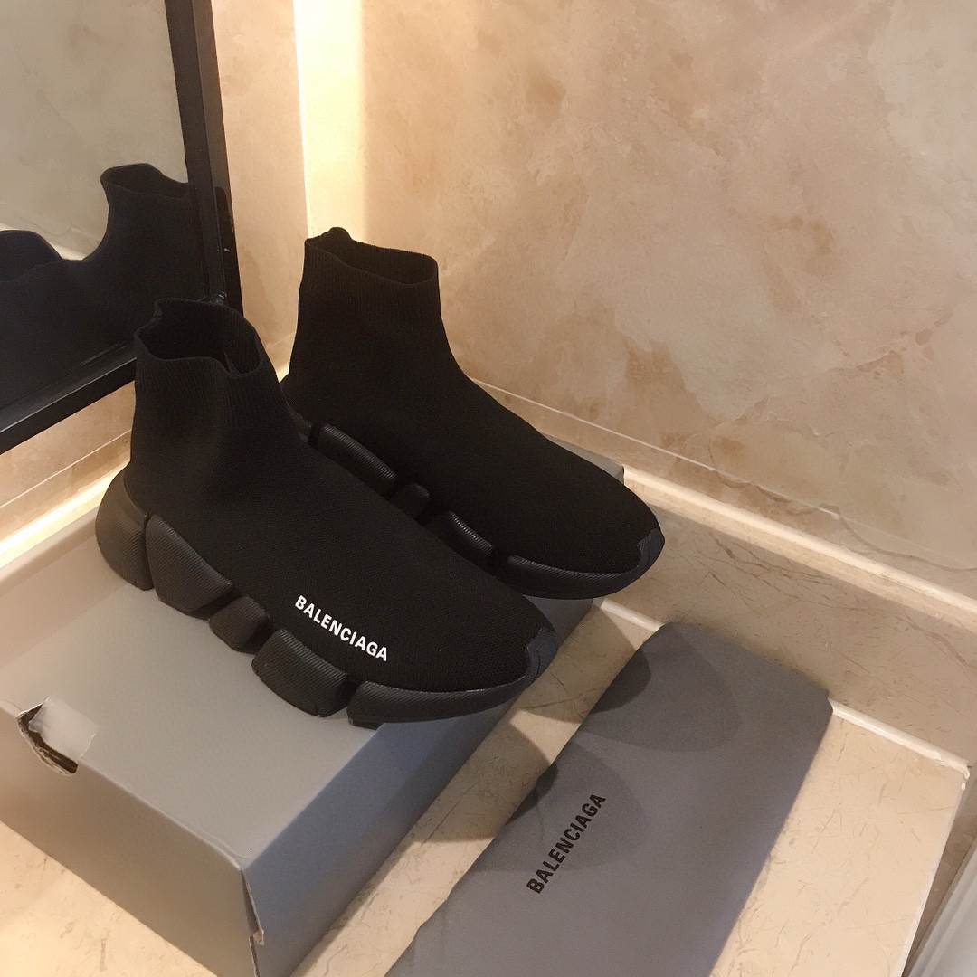 BALENCIAGA SPEED 2020 TRAINER TRIPLE BLACK - BB52
