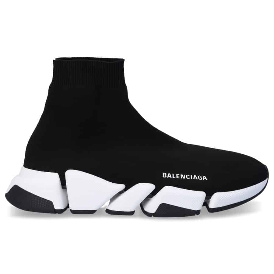BALENCIAGA SPEED 2020 TRAINER BLACK WHITE - BB51