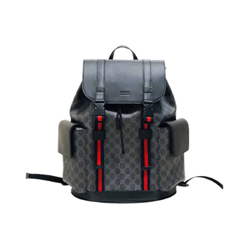 GUCCI CANVAS GG BACKPACK IN BLACK FOR MEN - GBC28