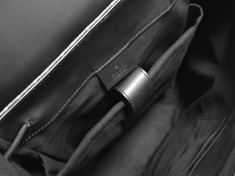 GUCCI CANVAS GG BACKPACK IN BLACK FOR MEN - GBC28