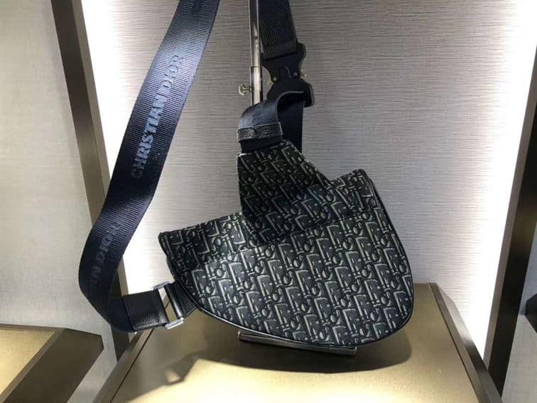 BLUE DIOR OBLIQUE KASURI JACQUARD