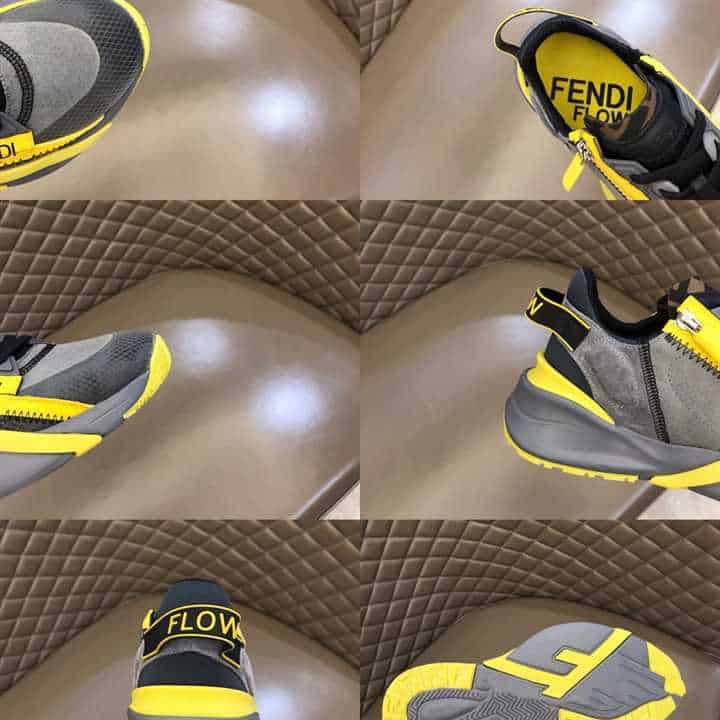 FENDI CHUNKY LACE-UP TRAINERS - FD21