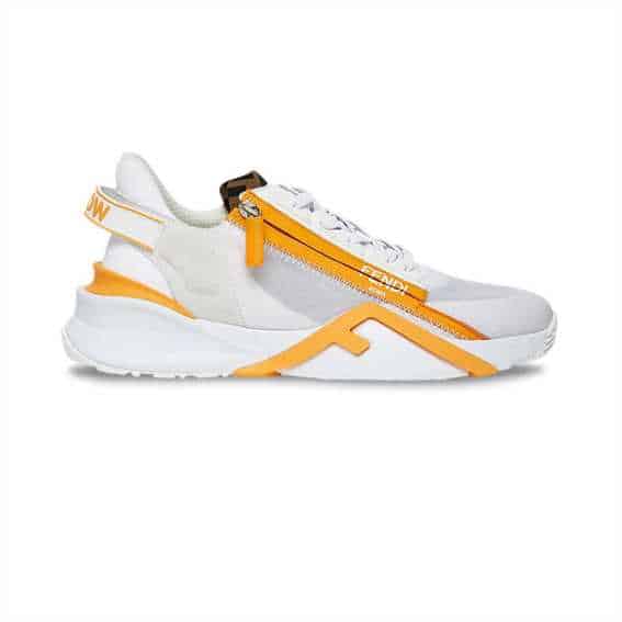 FENDI CHUNKY LACE-UP TRAINERS YELLOW - FD20