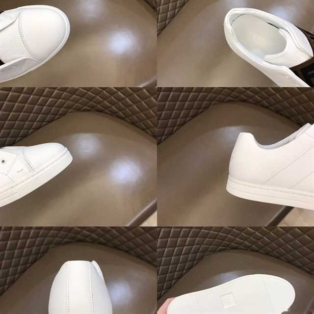 FENDI CRISSCROSS FF STRAPS SLIP-ON SNEAKERS - FD10