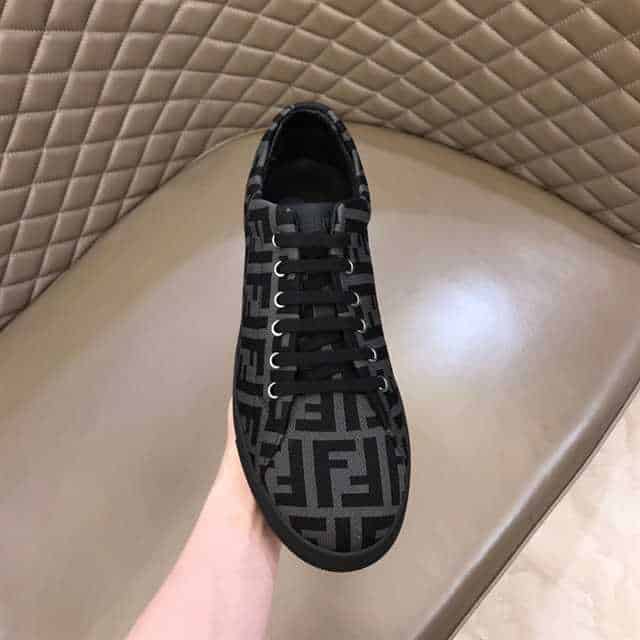 FENDI FF MOTIF MESH SNEAKERS - FD14