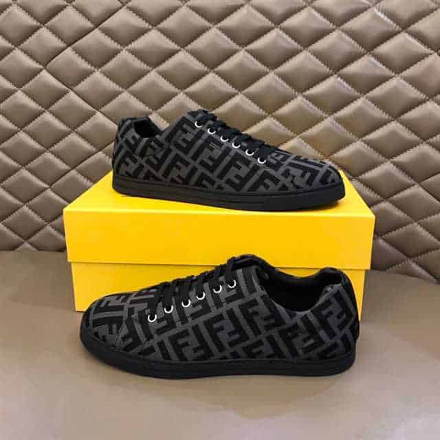FENDI FF MOTIF MESH SNEAKERS - FD14