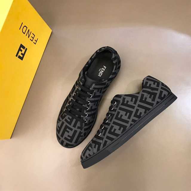 FENDI FF MOTIF MESH SNEAKERS - FD14