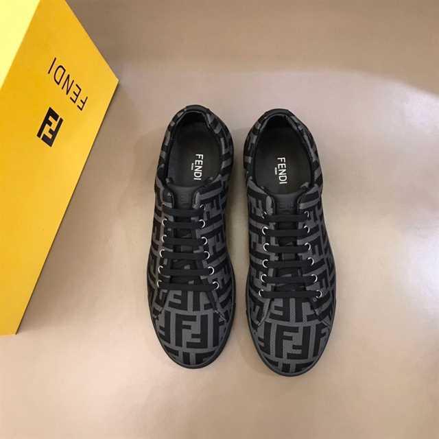 FENDI FF MOTIF MESH SNEAKERS - FD14