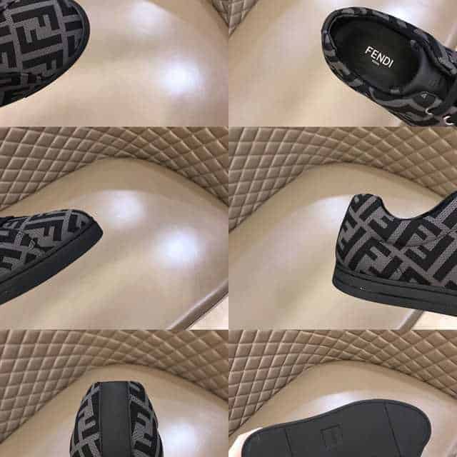 FENDI FF MOTIF MESH SNEAKERS - FD14