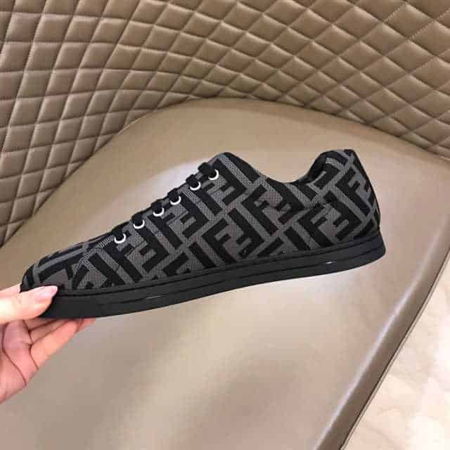 FENDI FF MOTIF MESH SNEAKERS - FD14