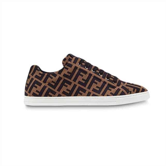 FENDI FF MOTIF MESH SNEAKERS - FD15