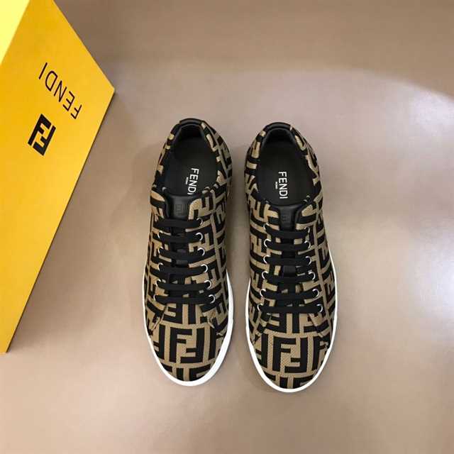 FENDI FF MOTIF MESH SNEAKERS - FD15