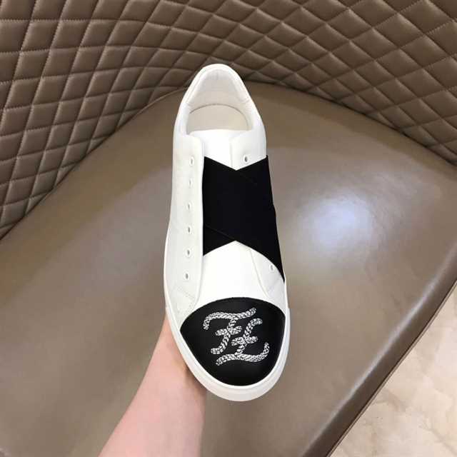 FENDI FF MOTIF SLIP-ON SNEAKERS - FD12