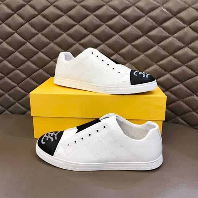 FENDI FF MOTIF SLIP-ON SNEAKERS - FD12