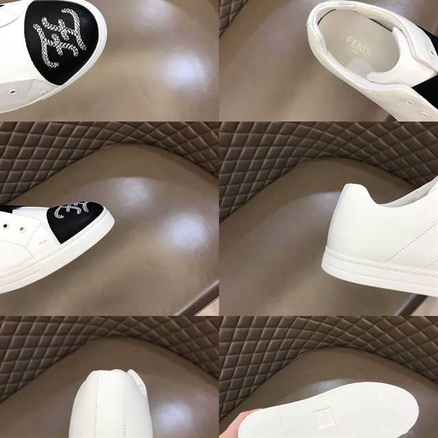 FENDI FF MOTIF SLIP-ON SNEAKERS - FD12