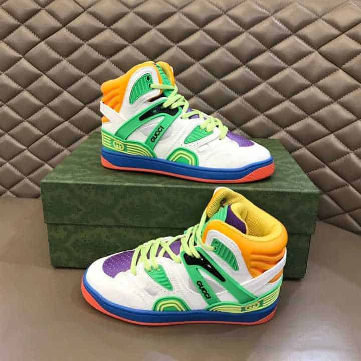 GUCCI BASKET SNEAKERS WHITE DEMETRA - GC067