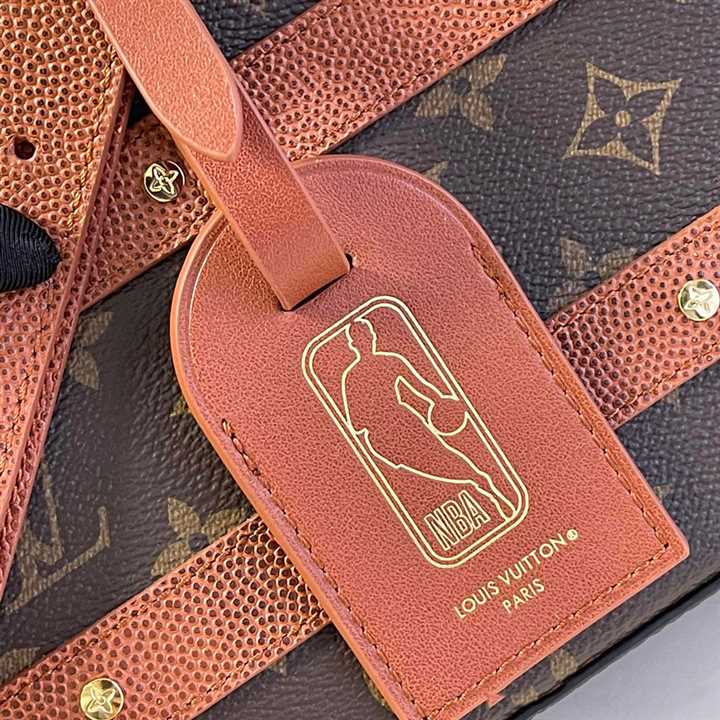 LOUIS VUITTON X NBA HANDLE TRUNK MONOGRAM COATED CANVAS TEXTILE LINING IN BROWN M45785