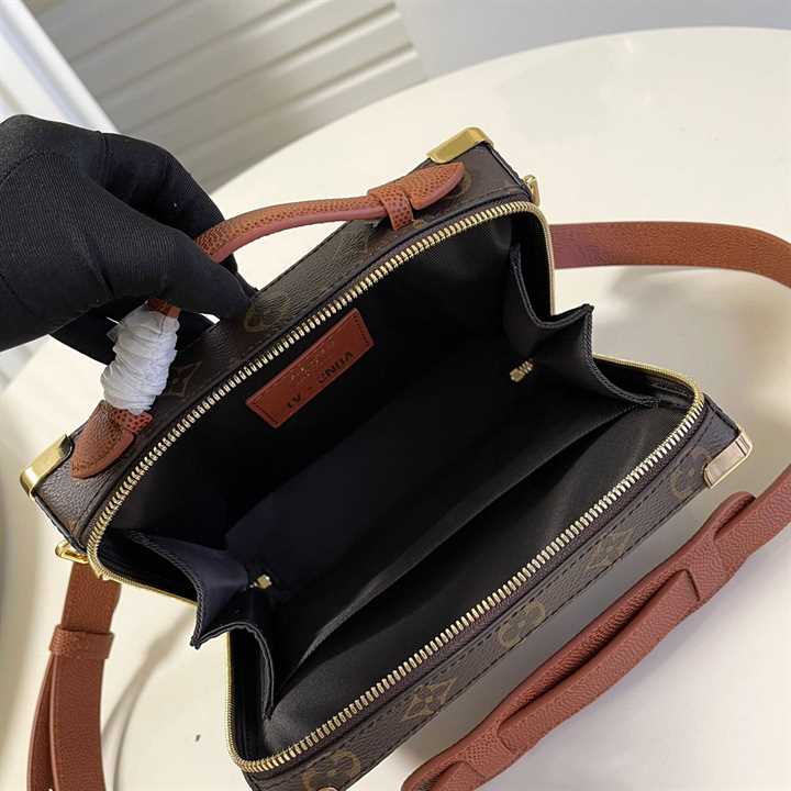 LOUIS VUITTON X NBA HANDLE TRUNK MONOGRAM COATED CANVAS TEXTILE LINING IN BROWN M45785