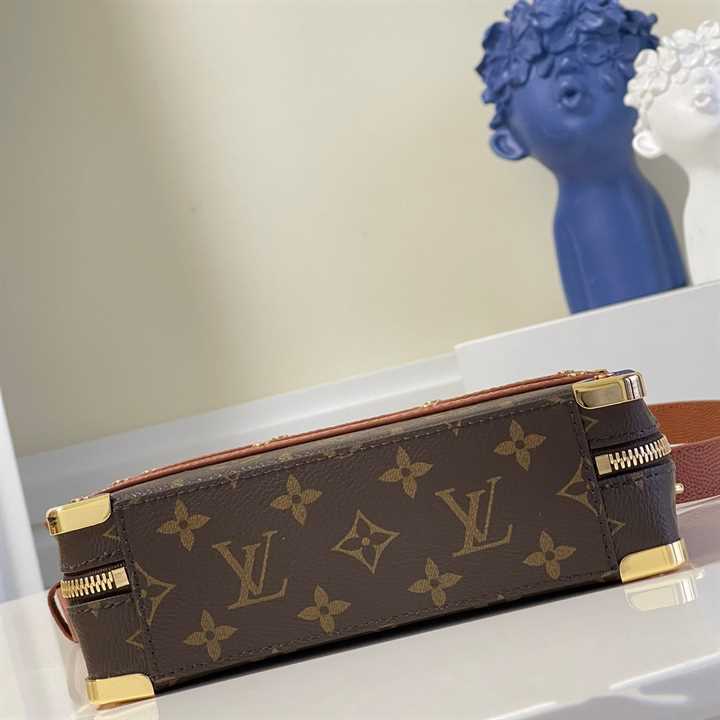 LOUIS VUITTON X NBA HANDLE TRUNK MONOGRAM COATED CANVAS TEXTILE LINING IN BROWN M45785