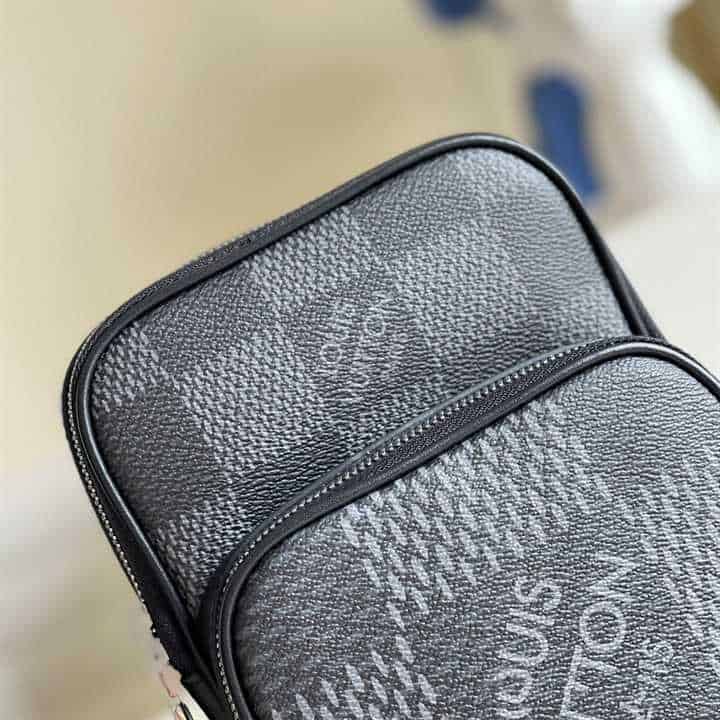 LOUIS VUITTON AMAZONE SLINGBAG GRAY DAMIER GRAPHITE 3D COATED CANVAS N50012