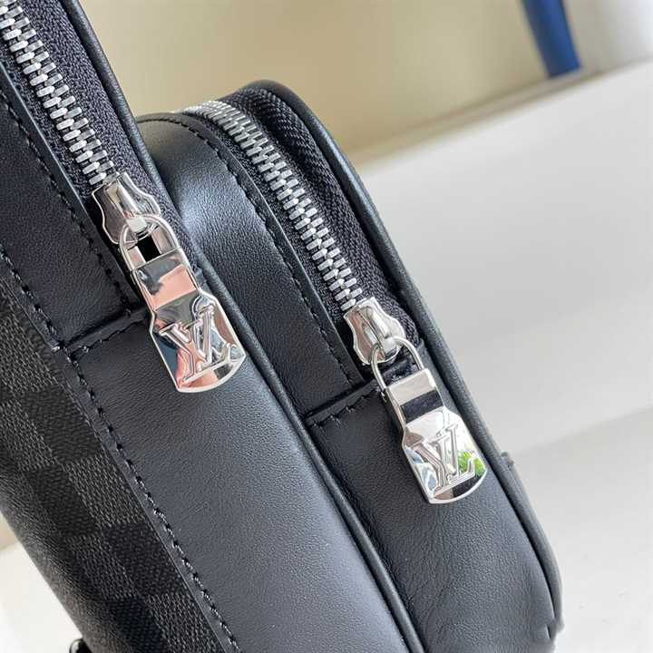 LOUIS VUITTON AMAZONE SLINGBAG GRAY DAMIER GRAPHITE 3D COATED CANVAS N50012