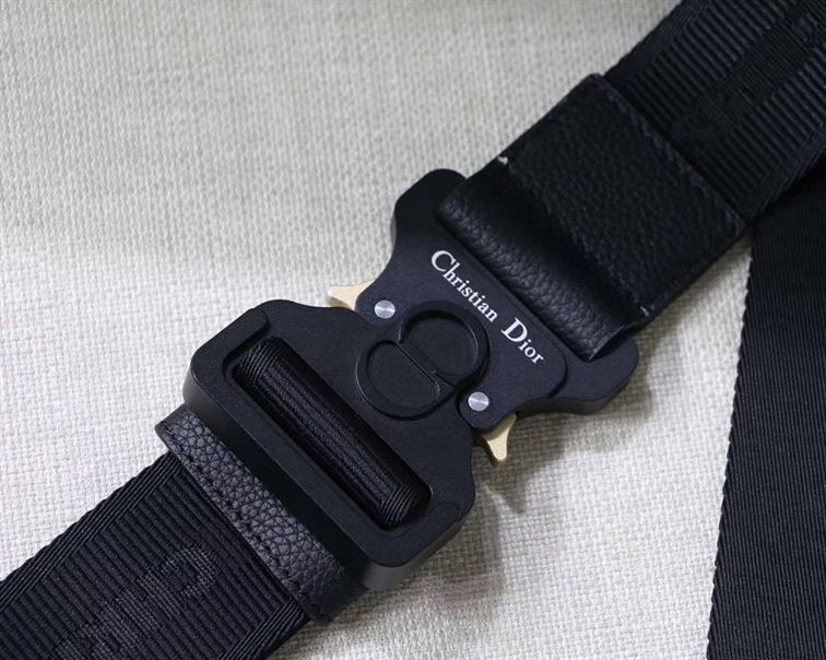 SADDLE BAG BLACK DIOR OBLIQUE JACQUARD