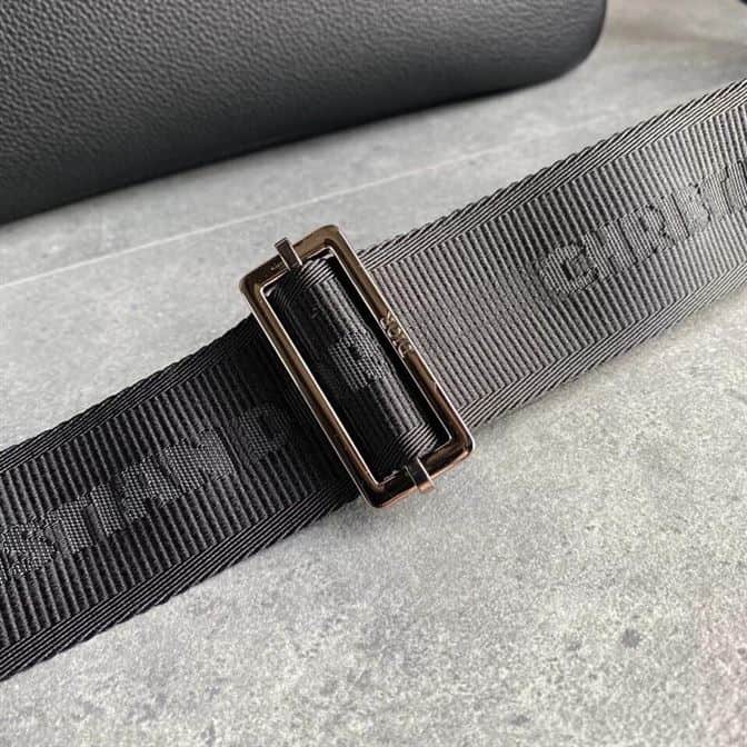 BEIGE AND BLACK DIOR OBLIQUE JACQUARD AND BLACK GRAINED CALFSKIN