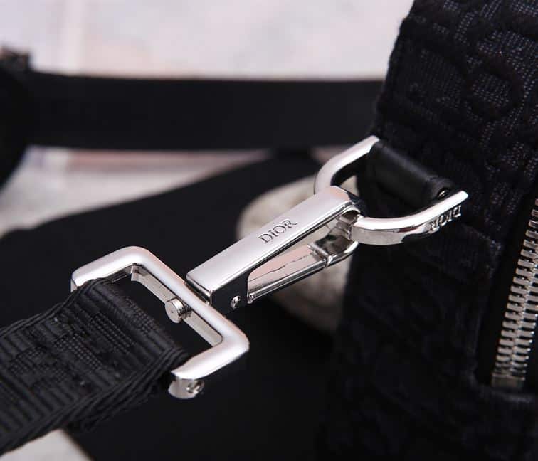 SAFARI MESSENGER BAG BLACK DIOR OBLIQUE JACQUARD