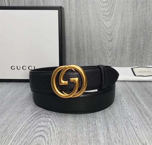 GUCCI MEN'S INTERLOCKING GG REVERSIBLE LEATHER BELT - B47