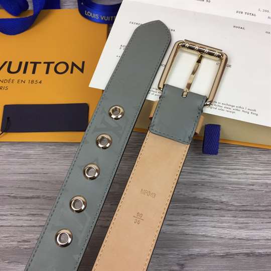 LOUIS VUITTON BELT VOYAGER MONOGRAM 35MM GREY - B148