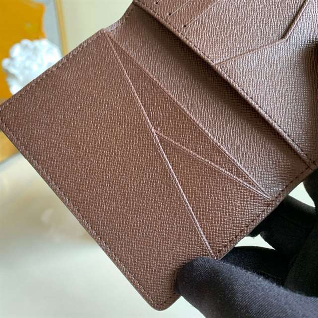 Louis Vuitton Pocket Organizer Coated Canvas Calf Leather Lining N63145 - RRG044