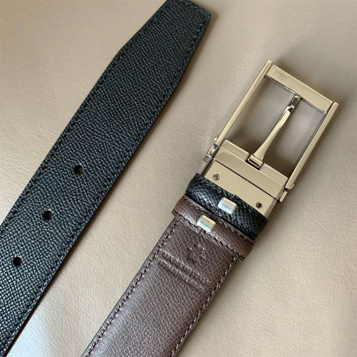 BURBERRY GRAINY REVERSIBLE LEATHER BELT - B30