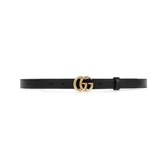 GUCCI BLACK GG MARMONT BELT 30MM - B30