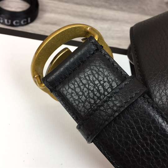 GUCCI INTERLOCKING GG LEATHER BELT - B33