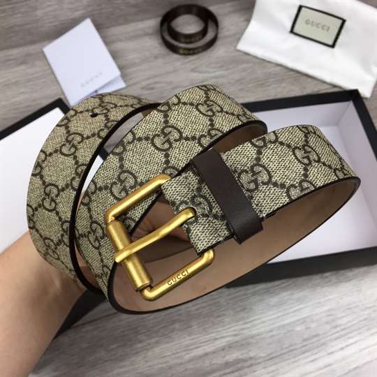 GUCCI TIGER PRINT GG SUPREME BELT - B40